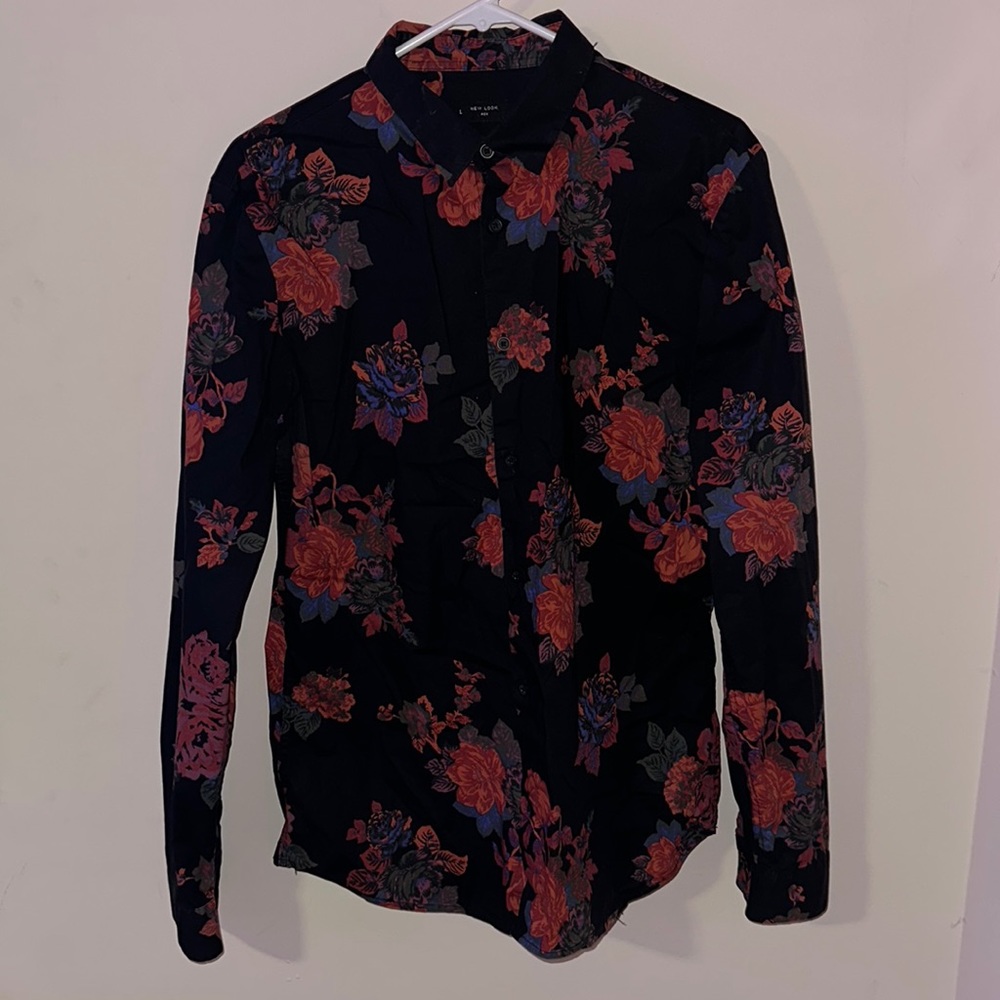 Floral Dress Shirt by New Look